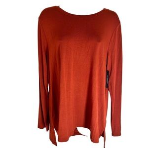 Liverpool Long Sleeve Terracotta Top NWOT Medium Petite